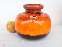 Europ Keramik Vase Lava 70er Design Space Age Vintage
