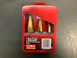 KRAFT - 3Teiliges HSS Stufenbohrer Set  ab 1.-