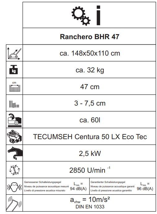 Migros Tagliaerba: Rasenmäher Ranchero BHR 47 – Difettoso da Hunzenschwil venduto da Superhe 2