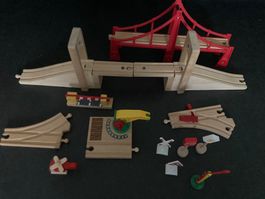 2 Brücken, Brio, und Zubehör, Holzeisenbahn