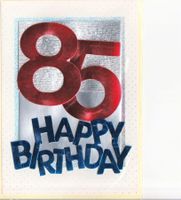 Geburtstagskarte 85 Jahre