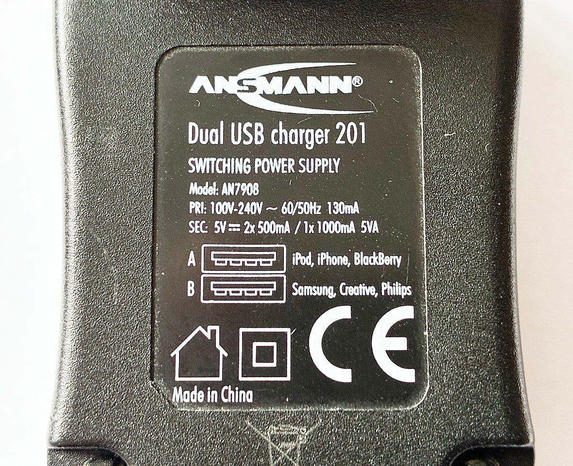 Caricabatterie: Ansmann Dual USB Charger 201 – Usato da Bern venduto da Maccalvin 3