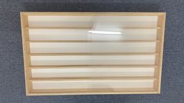 Holz Vitrine für Modelleisenbahn Spur H0