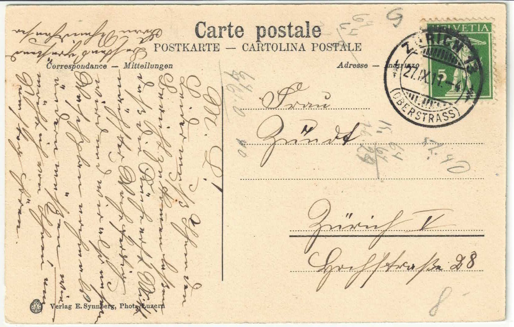Cartoline postali: Luzern - Franzosendenkmal – Usato da Ettingen venduto da Kartenplanet 1