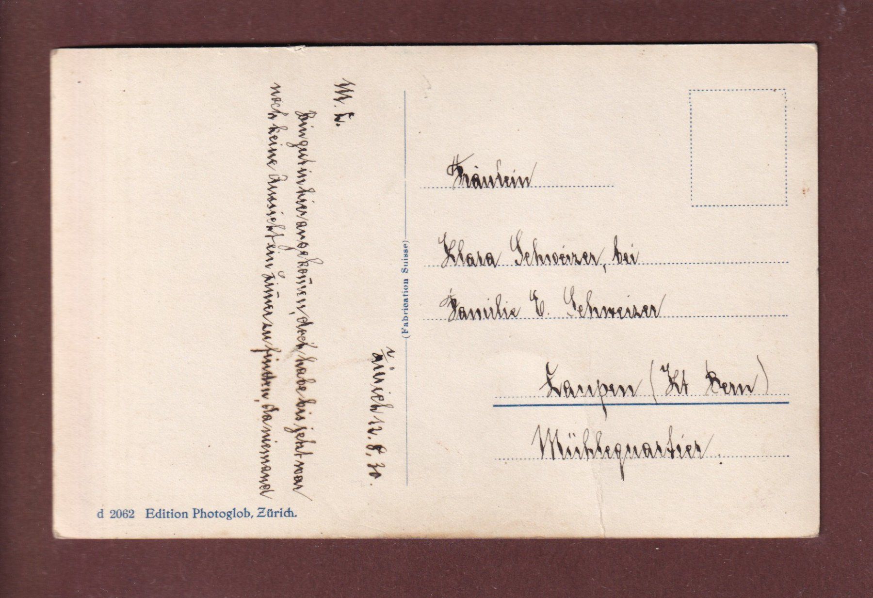 Cartoline postali: ZÜRICH - Quaibrücke - 1930 – Usato da Pully venduto da nicecards 1