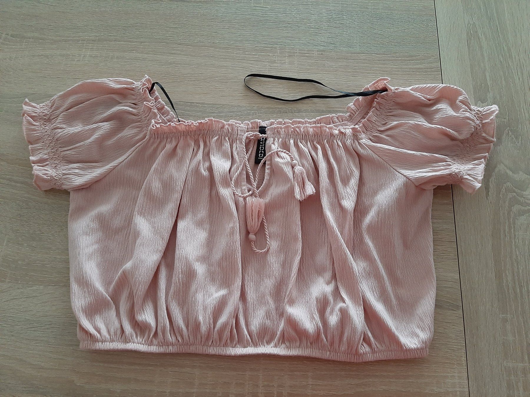H&M Top: Sommerliches Cropped Oberteil, Gr. L rosa, – Usato da Menziken venduto da Rien1