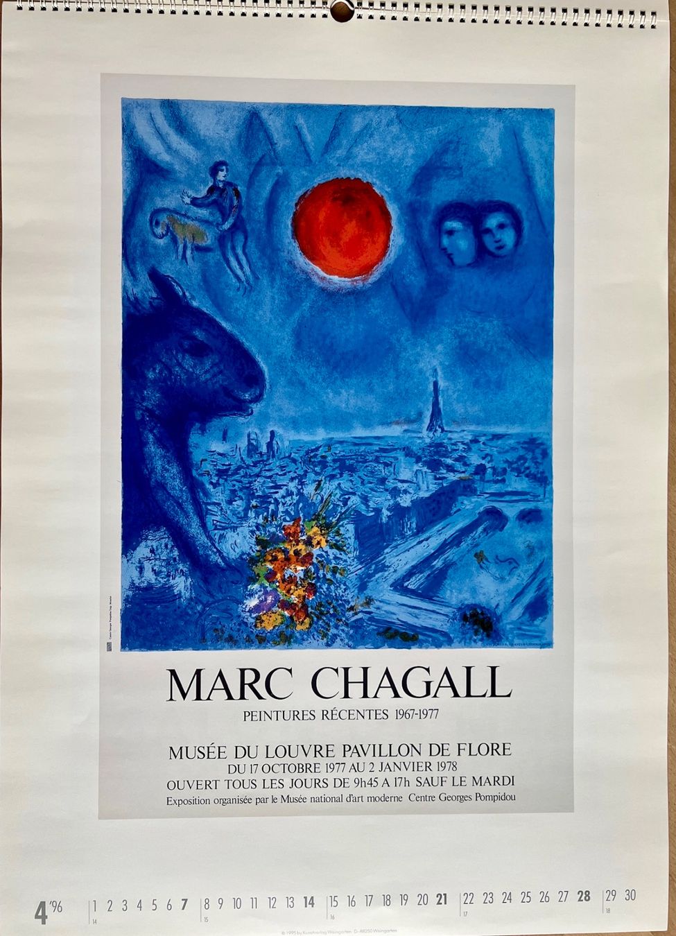 Calendari: Kunstkalender "Künstlerplakate" Weingarten 1996 – Usato da Malans GR venduto da Aadalina 3