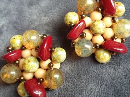Vintage hochwertige TOP MURANO Ohrclips, ca 1960