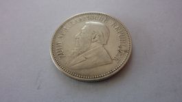 Silbermünze aus Südafrika : 2 1/2 Shillings 1892, sehr schön