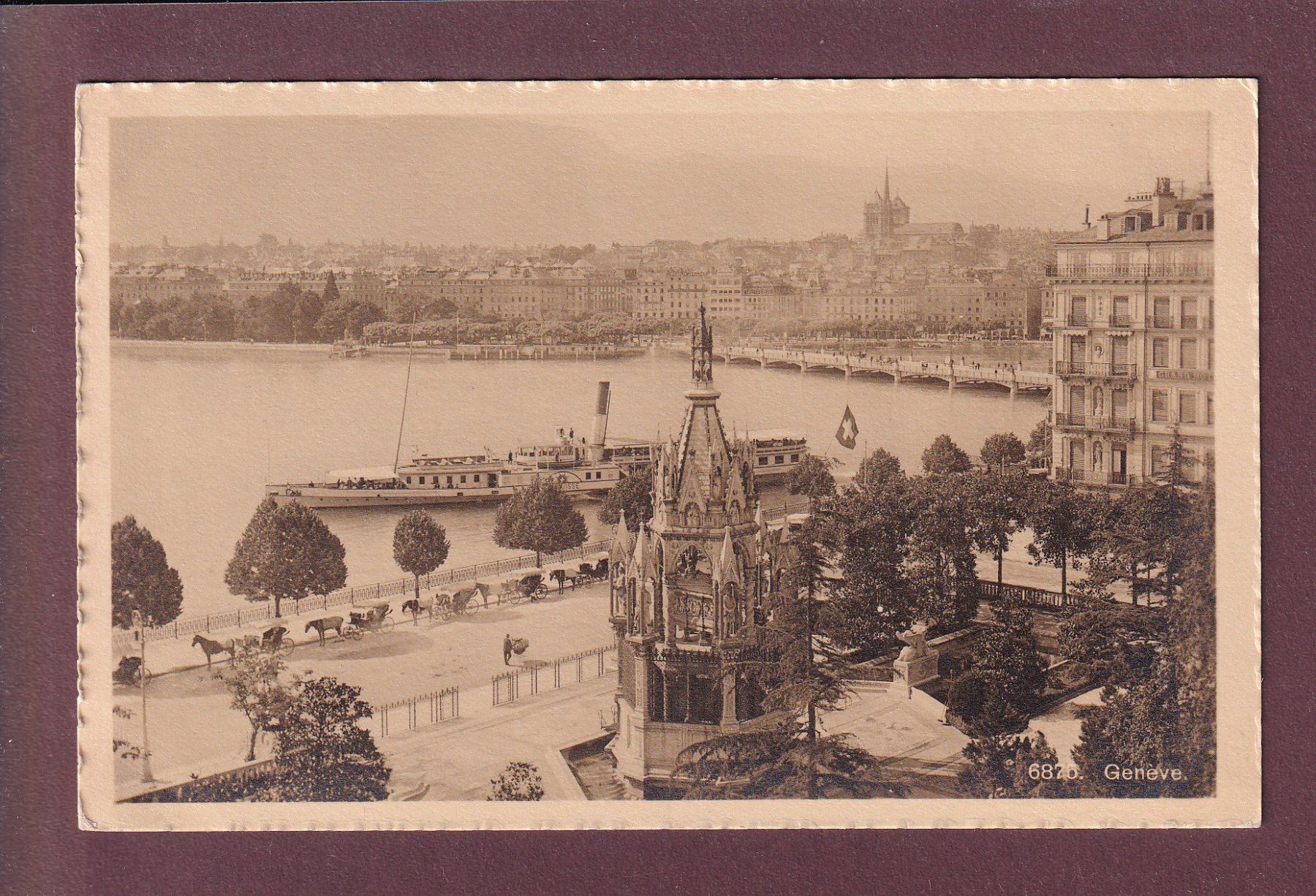 Cartoline postali: GENEVE - Bateau CGN LA SUISSE – Usato da Pully venduto da nicecards