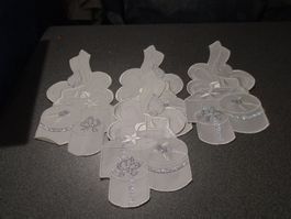 Deckeli 4 Stück, weiss, Kerze/Geschenke