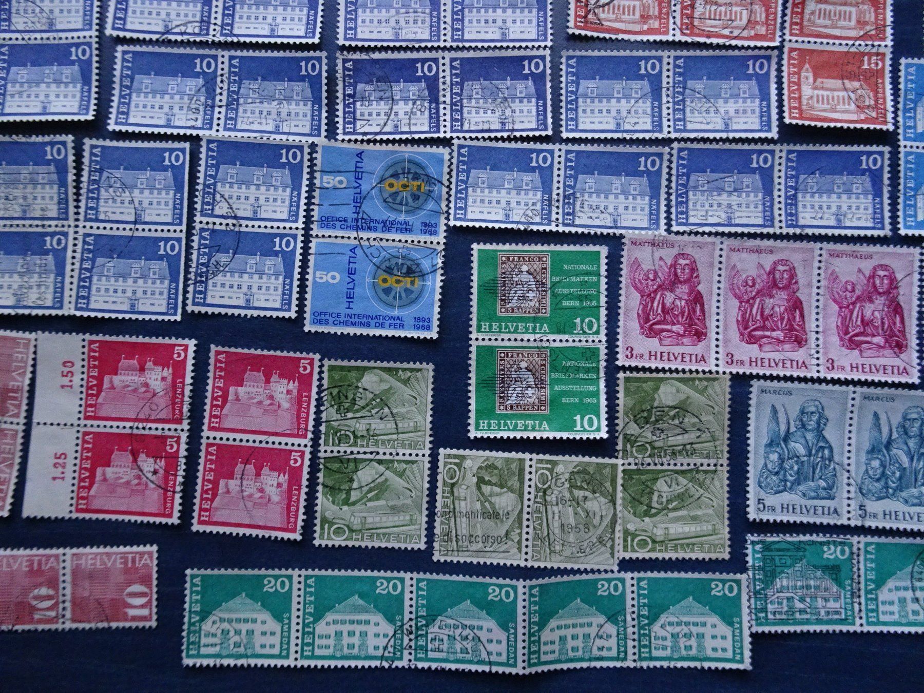 Alle Briefmarken: Div. Marken-Streiffen – Gebraucht aus Aadorf von Chnorli-Furz 6
