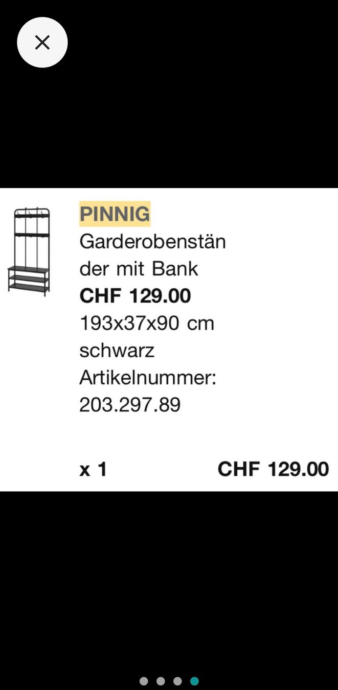Ikea Guardaroba: Garderobenständer mit Bank – Usato da Wittenbach venduto da Linda_B 3