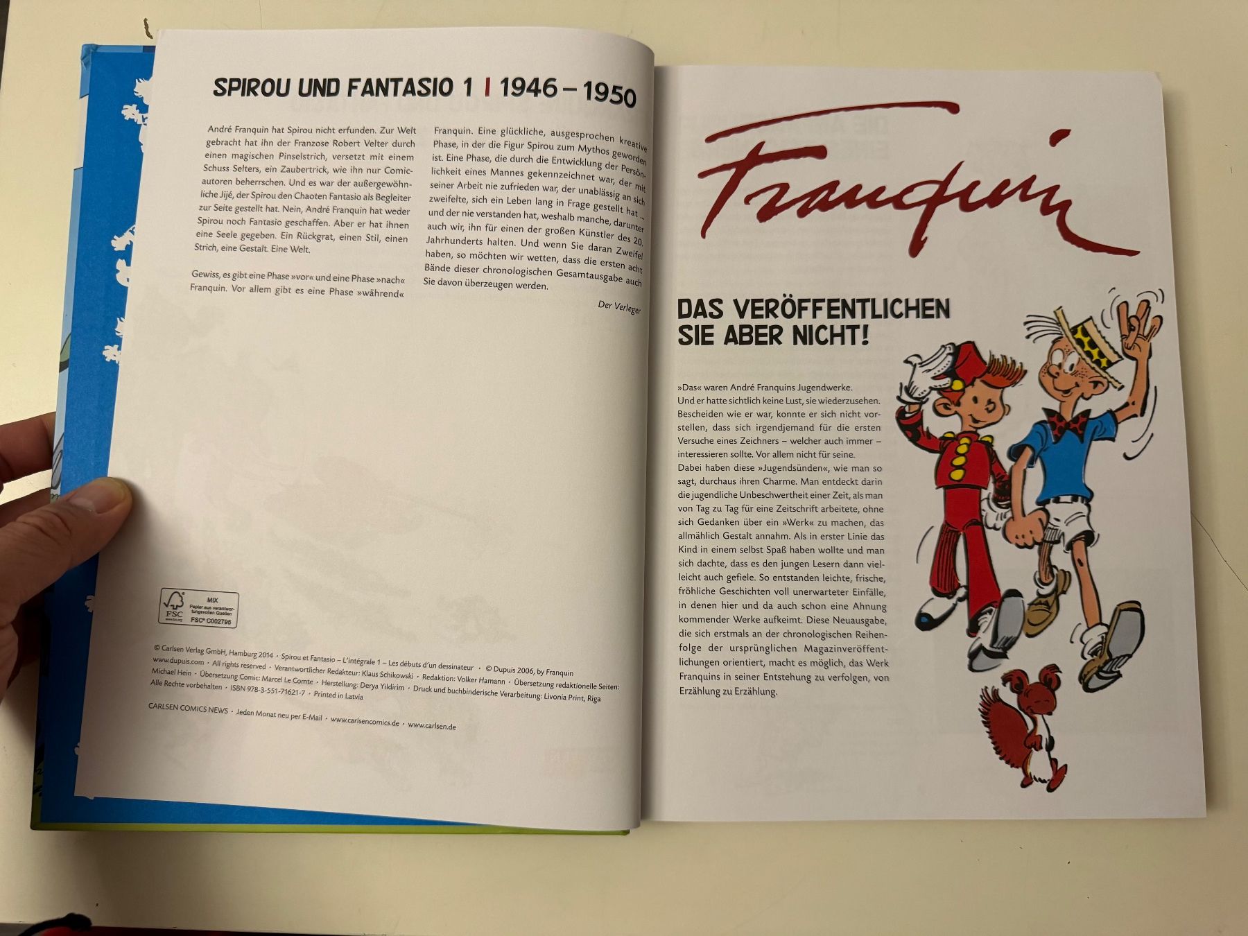 Fumetti: SPIROU & FANTASIO GESAMTAUSGABE BAND 1 – Nuovo (secondo la descrizione) da Münsingen venduto da Ganjam 3