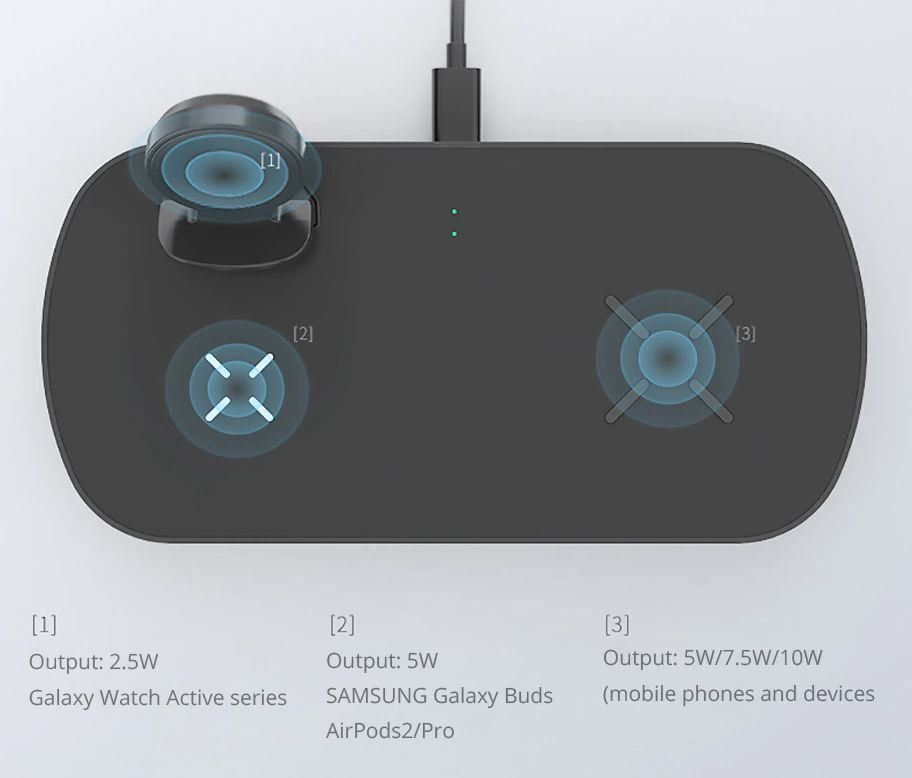 Samsung Caricabatterie: Samsung Wireless Charging Pad 3 in 1 – Nuovo e nell'imballaggio originale da Unterägeri venduto da RmOnline 3