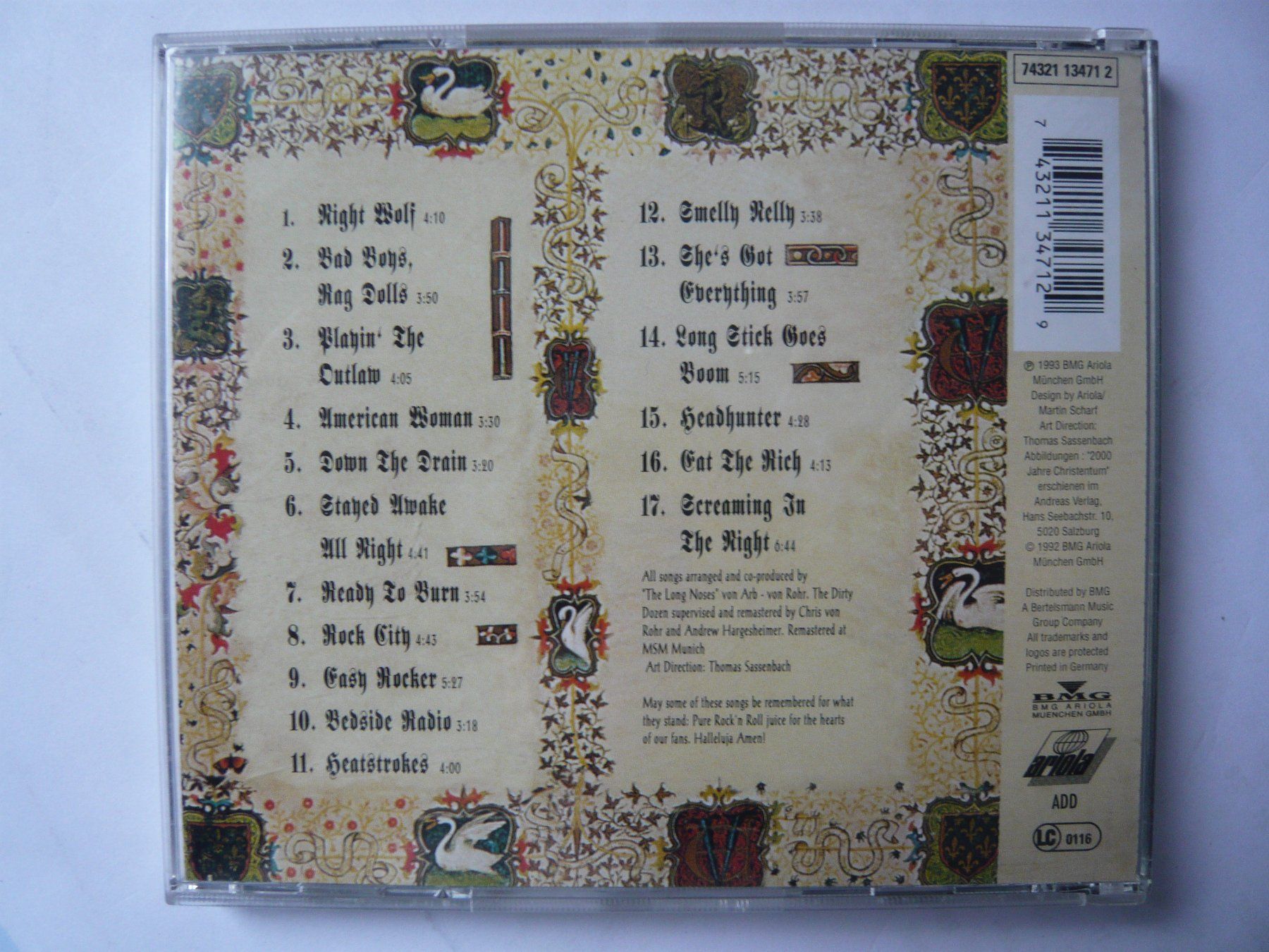 CD: KROKUS THE DIRTY DOZEN – Usato da Winterthur venduto da Cajun 2