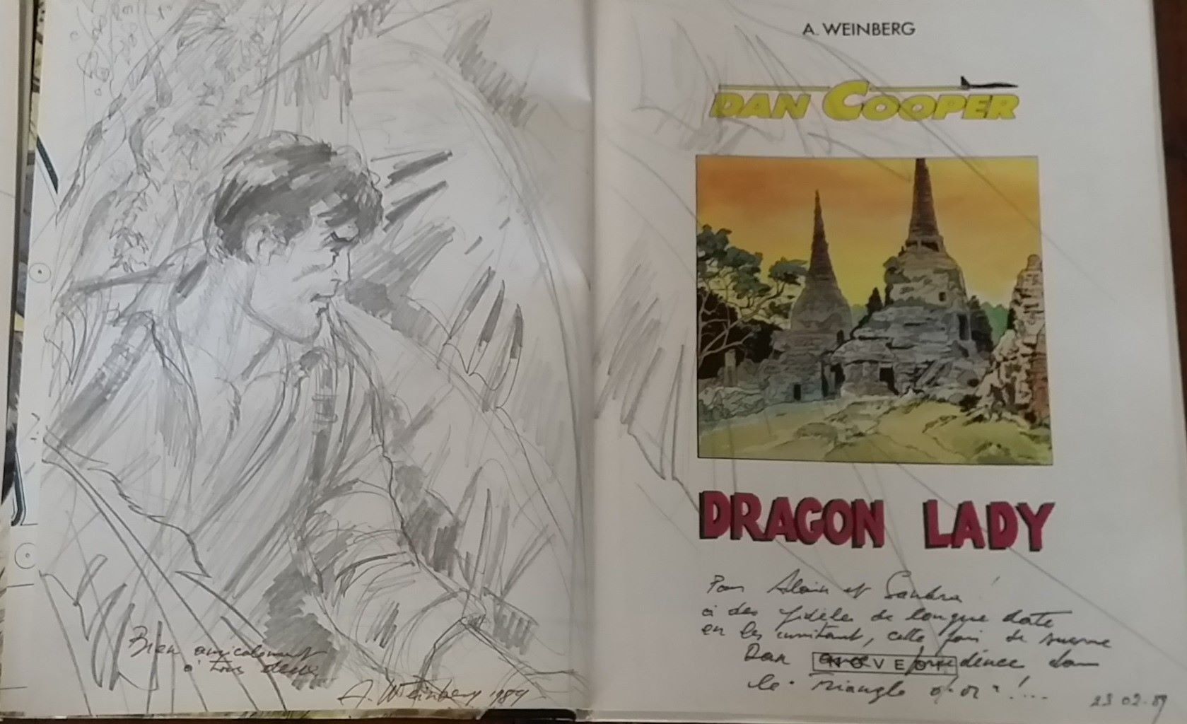 Comics: BD Dan Cooper A. Weinberg signé, dessin original, daté – Gebraucht aus Epagny von Kariba 4
