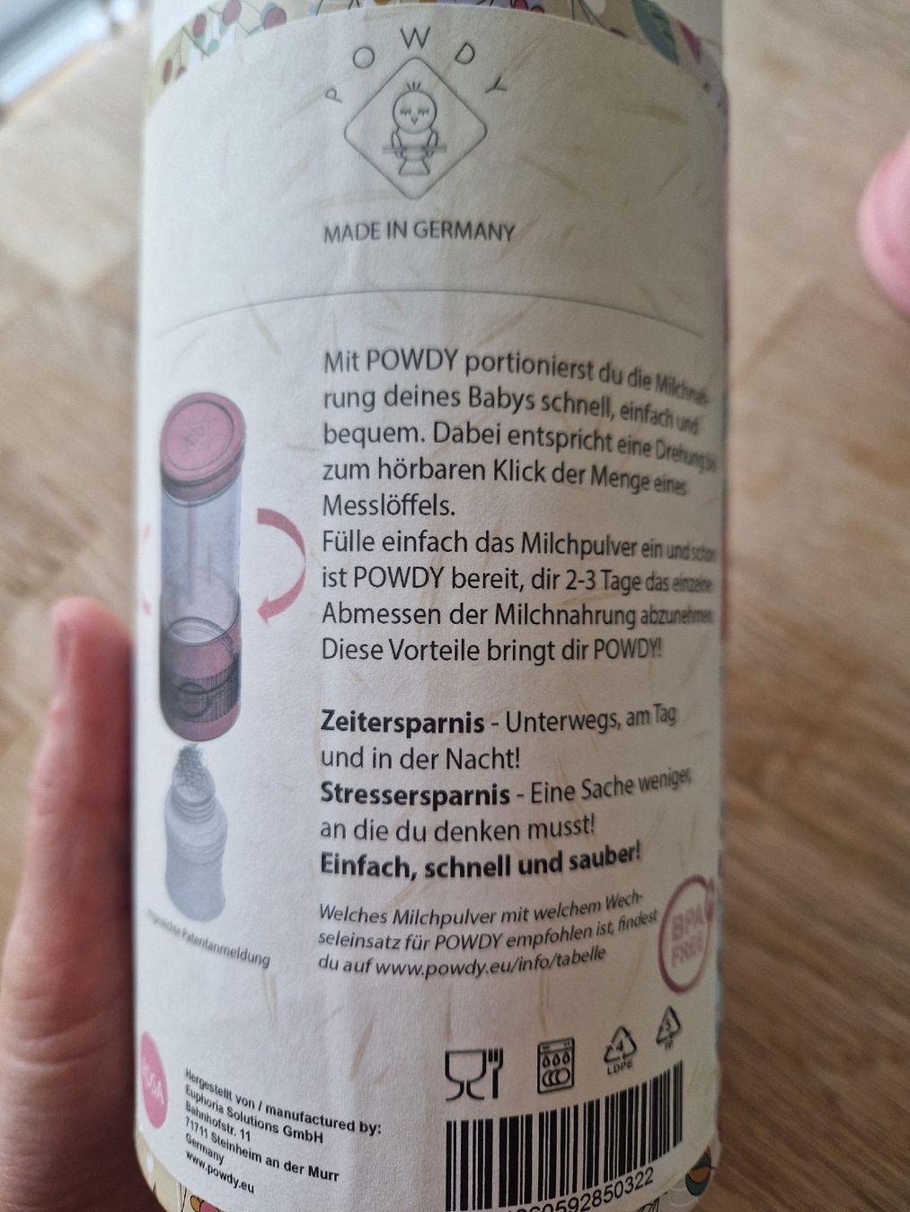 Pasti del neonato: powdy Babymilchportionierer – Usato da Suhr venduto da Caramelito02 1