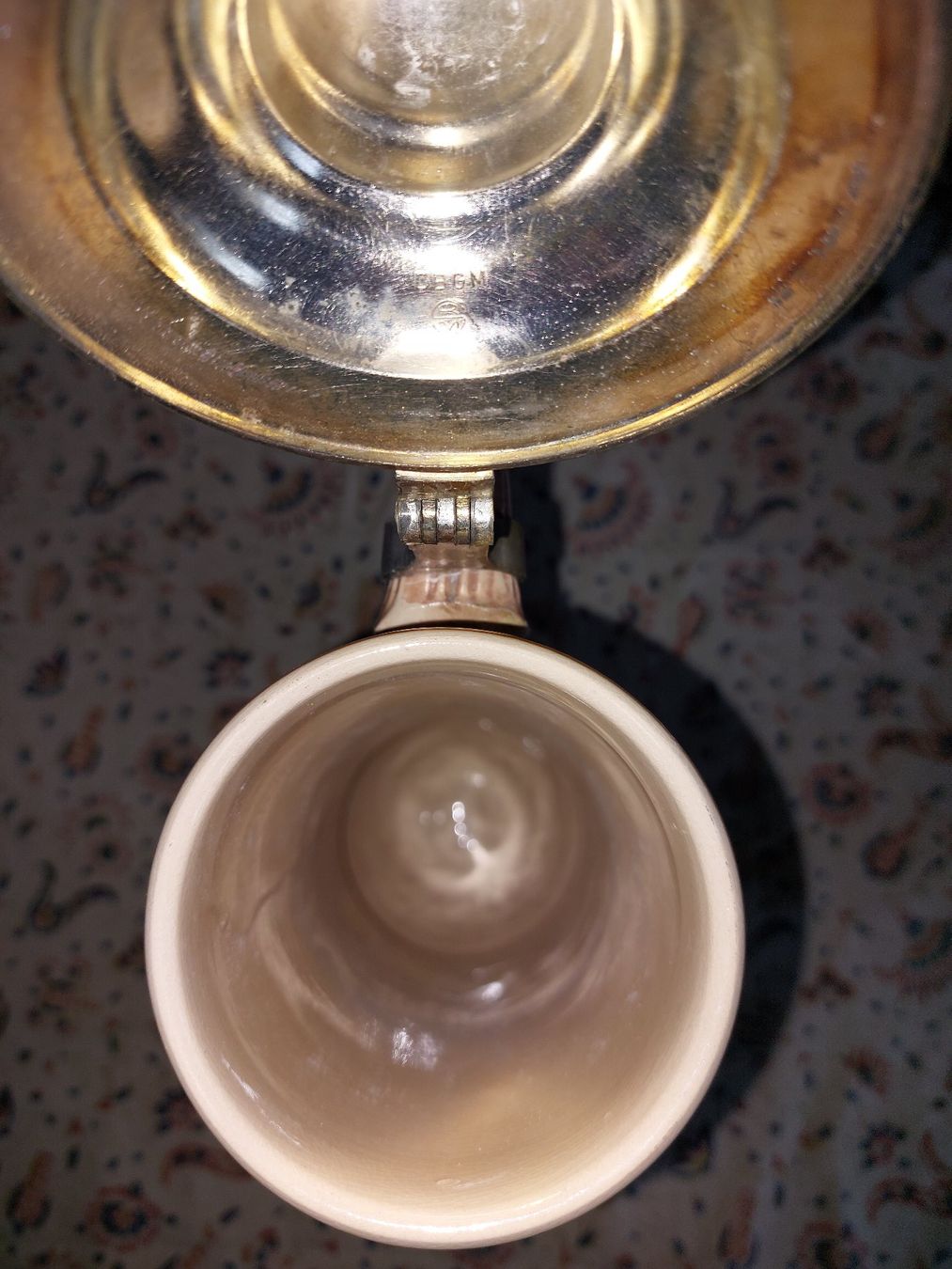 Cardinal Gläser: Schöner Bierkrug mit Zinndeckel, Cardinal Bier – Gebraucht aus Horgen von Angel0010 6