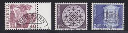 1978 Papieränderung die guten 3 Werte Halbmond Stempel