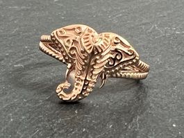 Schöner Ring aus echtem Silber 925 in Rosegold Glücksbringer