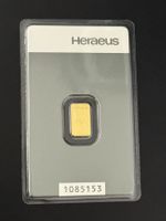Goldbarren 1g Heraeus