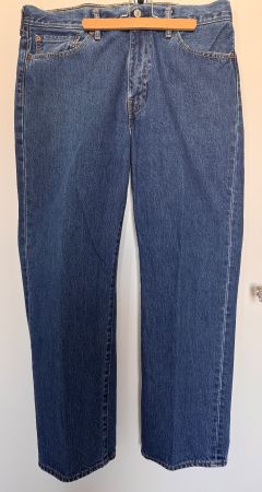 Herren Levi's 751 Jeans W38 L30 blauer Denim TOP Zustand
