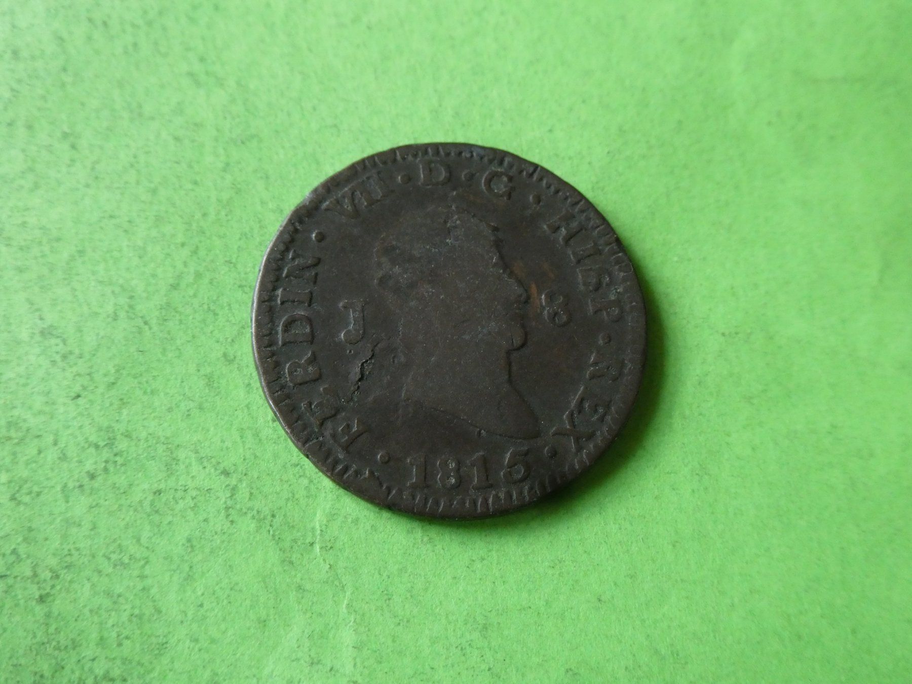 Tutti le monete: Spanien 1815, 8 Maravedis – Usato da Hinterforst venduto da Rohusri
