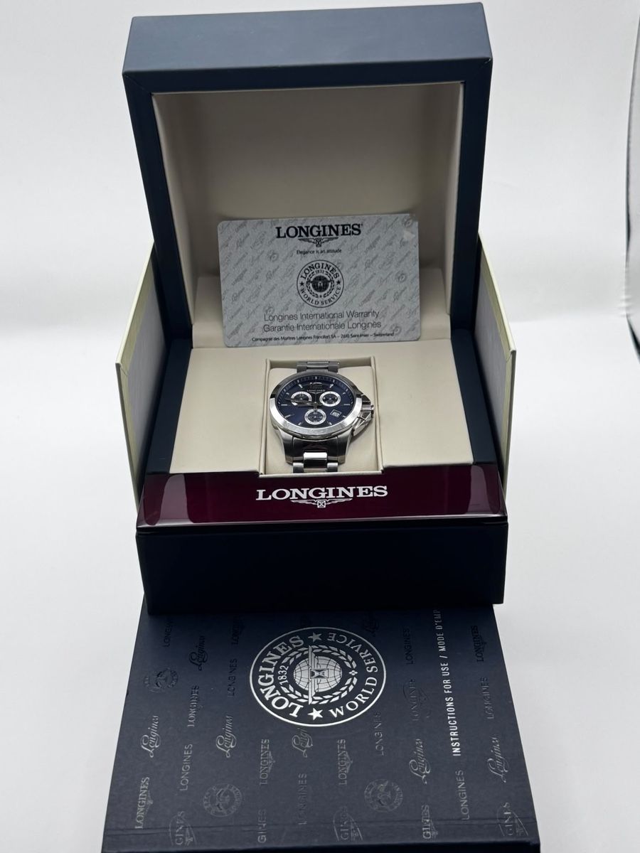 Longines Uhren: Longines Conquest Chronograph L3.379.4 - Box & Papiere – Gebraucht aus Hunzenschwil von MeliT 5
