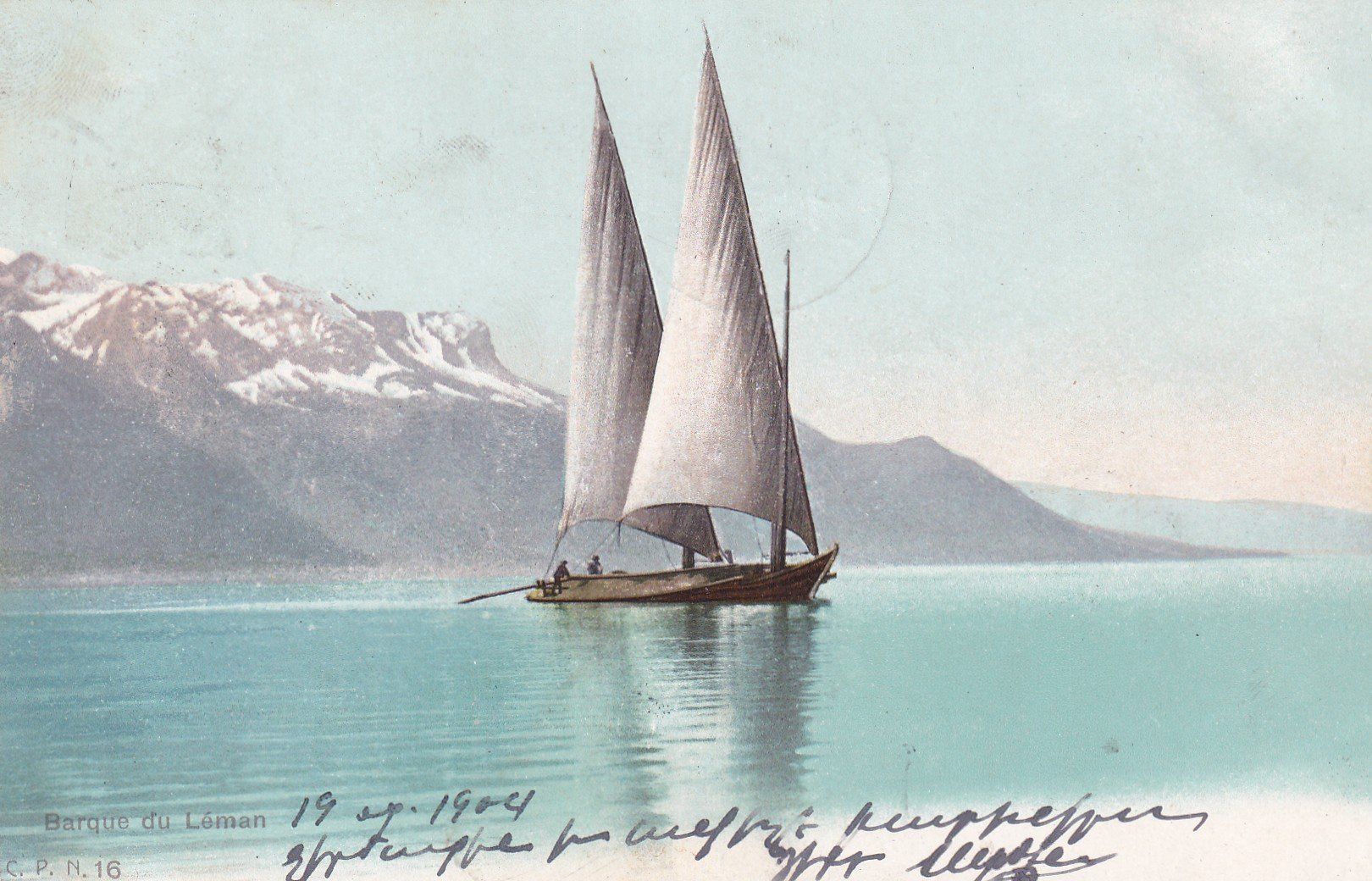 Cartoline postali: Barque du Léman 1904 – Usato da Cormoret venduto da Pascalll2001