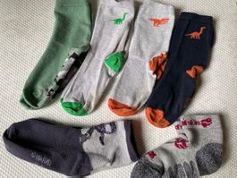 6 Paar Kindersocken für Jungs, Gr. 31-34