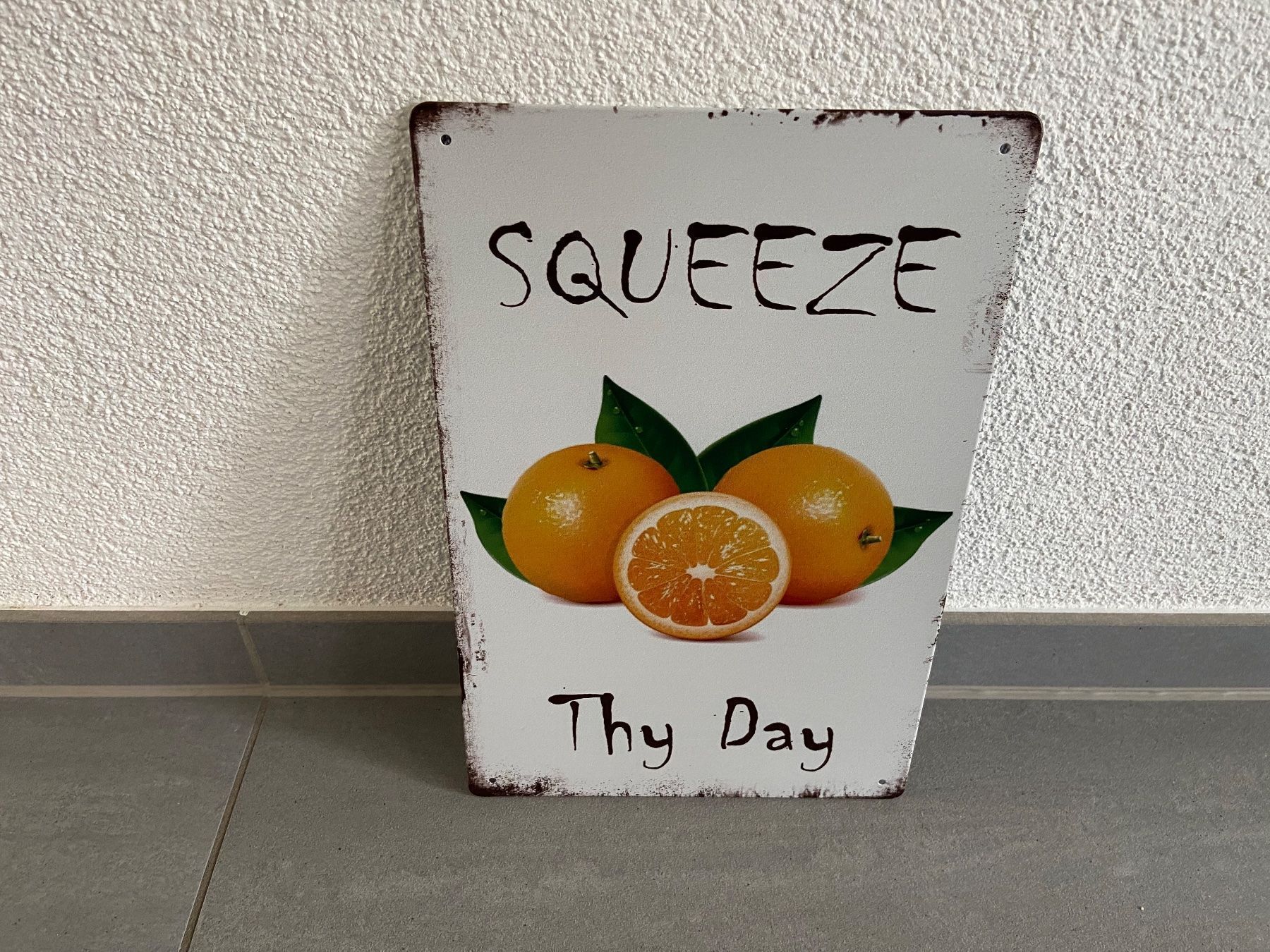 Schilder: SCHILD METALL SQUEEZE ORANGE  / 1 Stück – Neu und originalverpackt aus Seon von Aaargauer01 5