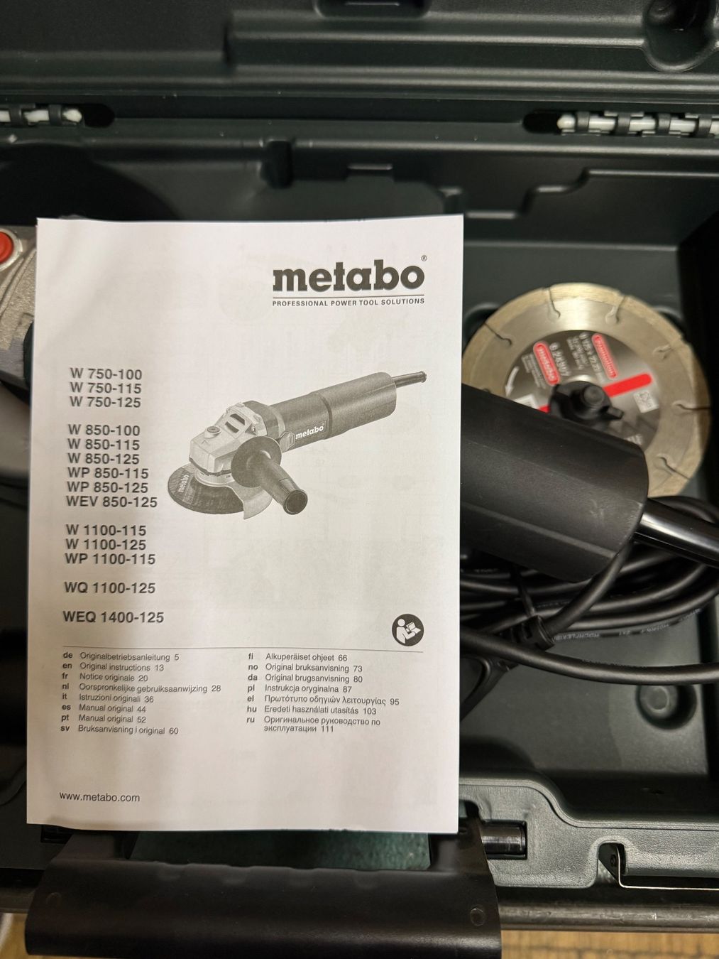 Metabo Smerigliatrici & Lucidatrici: Winkelschleifmaschine metabo – Nuovo e nell'imballaggio originale da Hermetschwil-Staffeln venduto da gta8 2