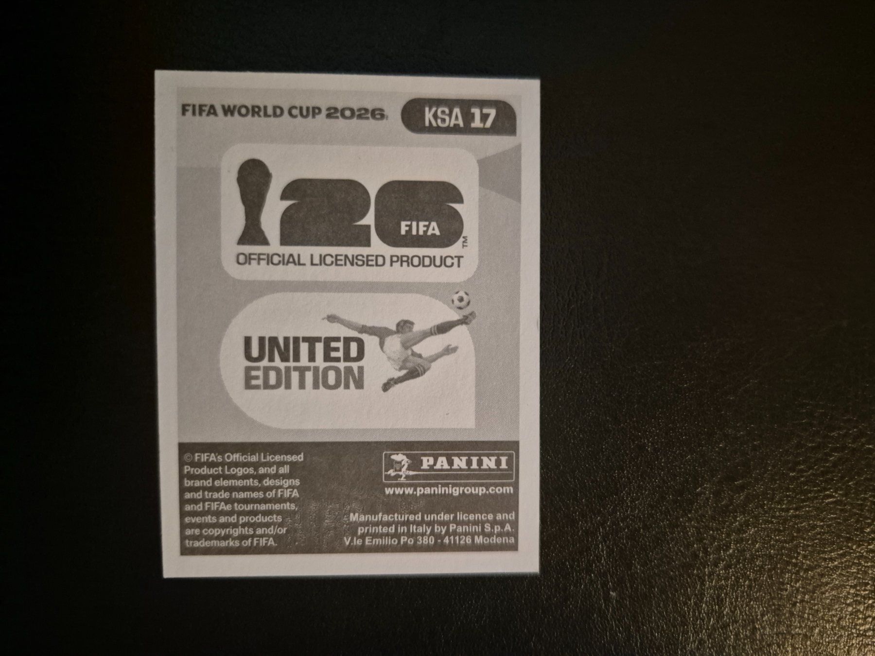 Panini Sammelbilder & Trading cards: Panini WM 26 KSA 17 – Neu (gemäss Beschreibung) aus Rorschacherberg von AJ3108 1