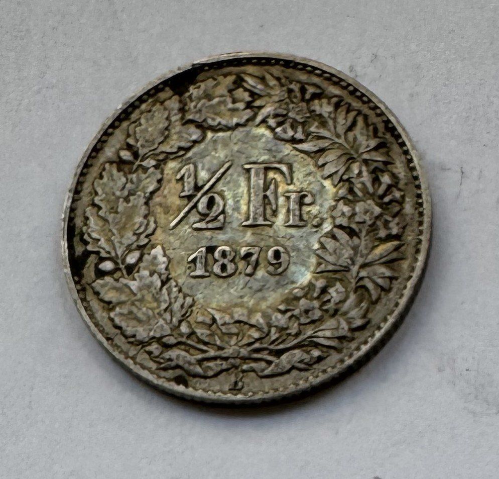 Tutti le monete: 1879 50 Rappen ss – Usato da Kirchberg SG venduto da Helveticus00