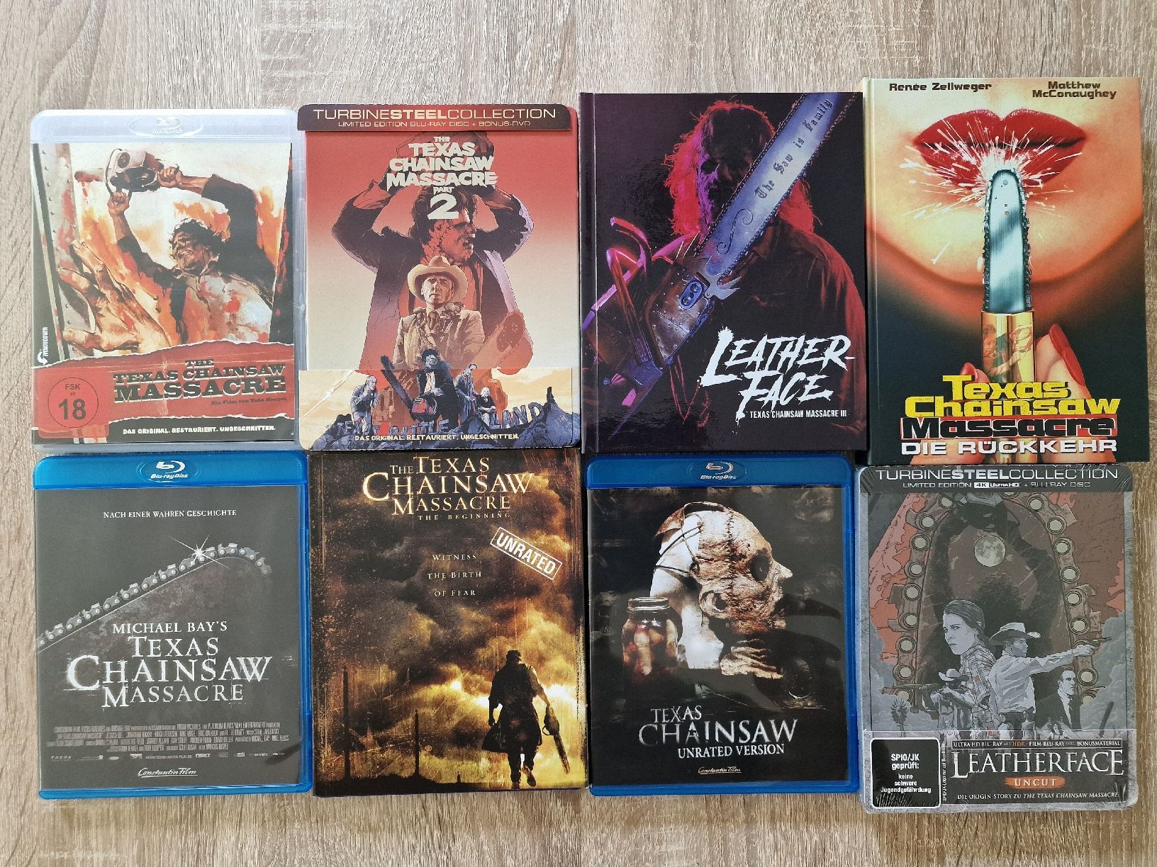 Tutti i DVDs: The Texas Chainsaw Massacre BluRay Collection – Usato da Birmensdorf ZH venduto da Remubi