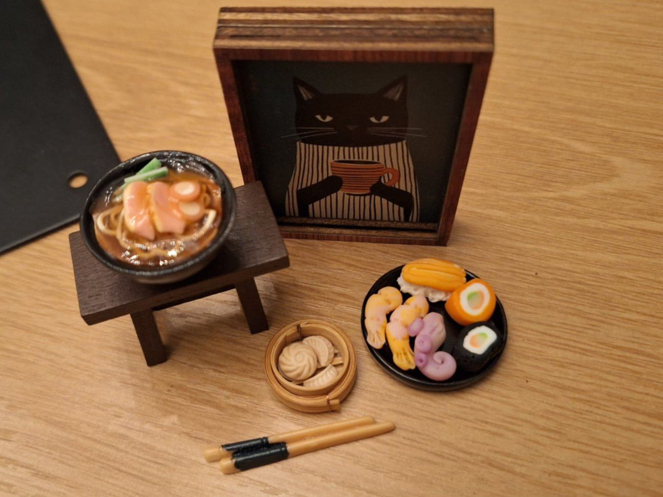 Case e mobili per bambole: Handmade Asiatisches Set, Sushi, Dumplings – Nuovo (secondo la descrizione) da Zürich venduto da HandmadeTinyFood 4