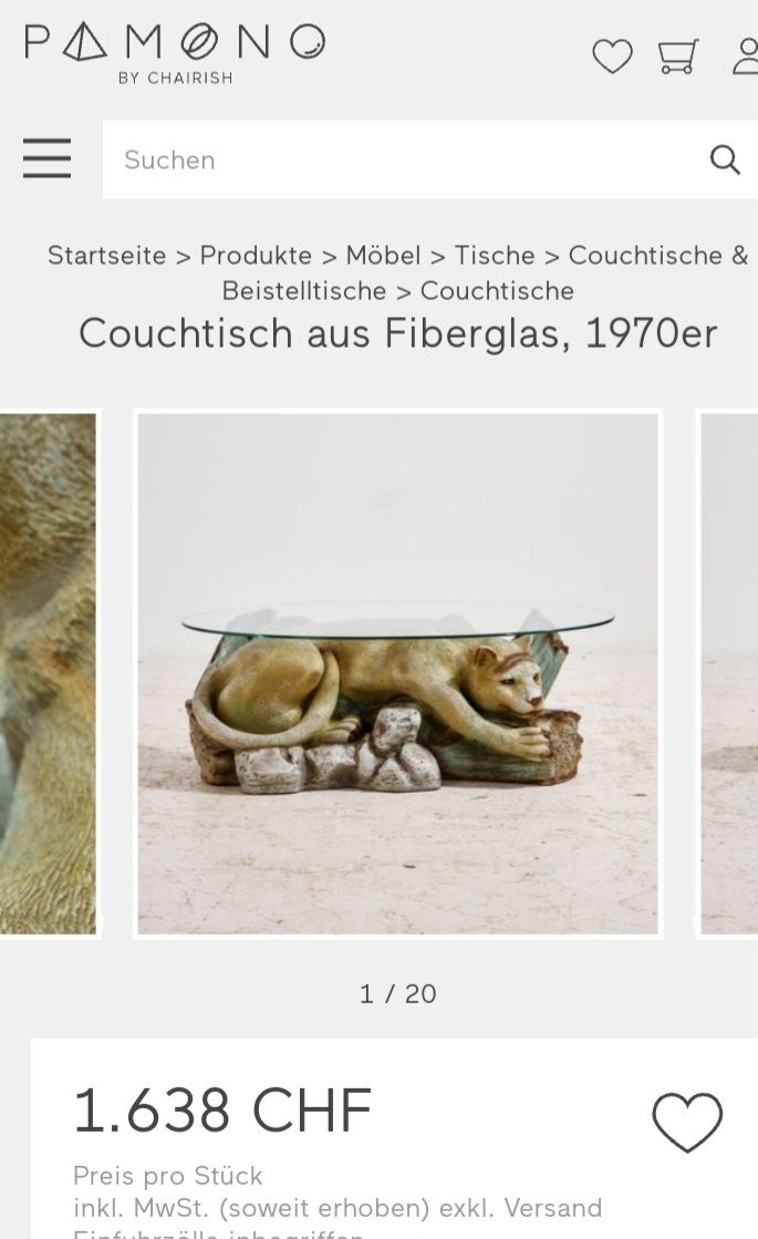 Tavoli: Couchtisch Puma 1970 – Usato da Glattbrugg venduto da B_B 5