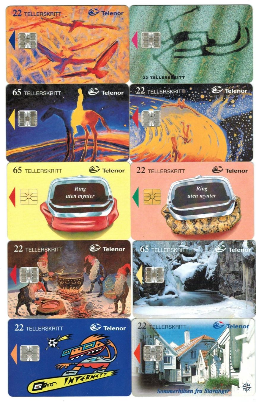 Cartes de téléphone: 10 Telefonkarten Norwegen – D'occasion à Zürich par tol_b7c7