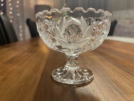 Kristall / Glasschale, Vintage Style,Top