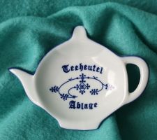Teebeutel - Schale aus Porzellan, fairer Versand