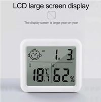 Hygrometer Digital Uhr Thermometer Feuchtigkeit messgerät