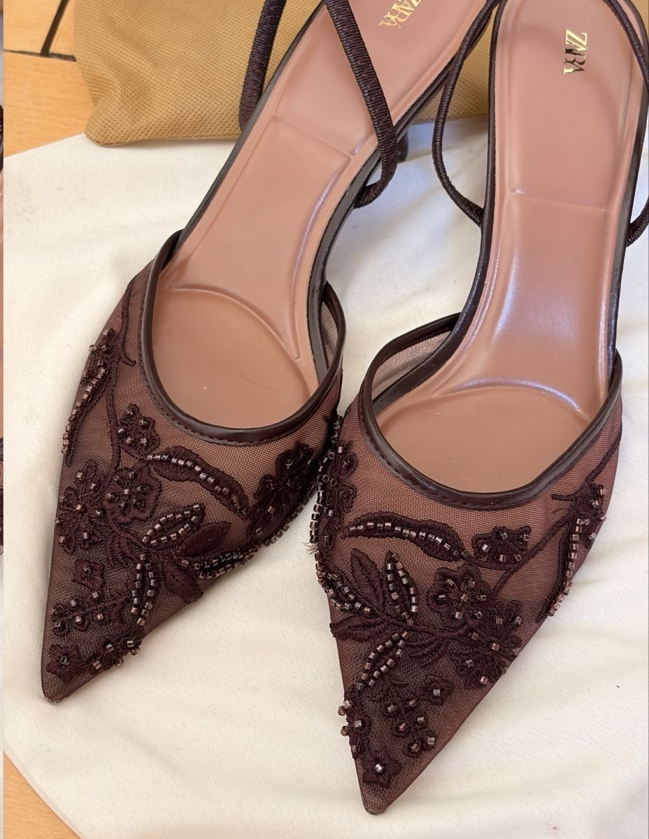 Zara Scarpe da donna: Zara Embellished SlingBack Flats – Nuovo (secondo la descrizione) da Zürich venduto da eduardag 2