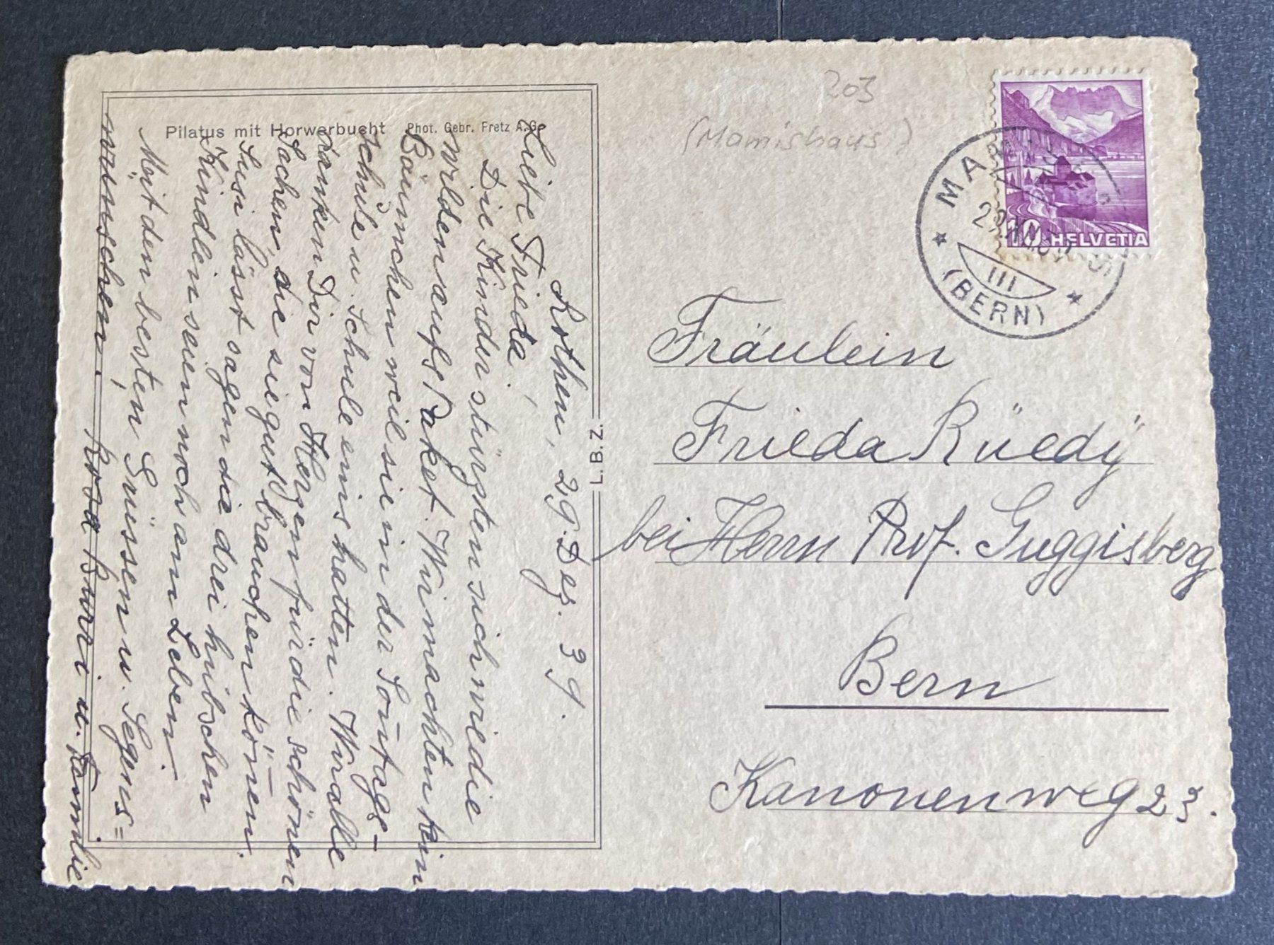 Cartoline postali: AK Pilatus mit Horwerbucht – Usato da Böckten venduto da Hansi36 1