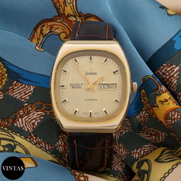 Zodiac Orologi: Vintage Zodiac SST 36000 Automatic – Usato da Zürich venduto da Vintas