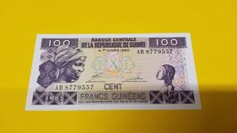 100 Cent Guinea 1960 - Seltene Banknote für Sammler!