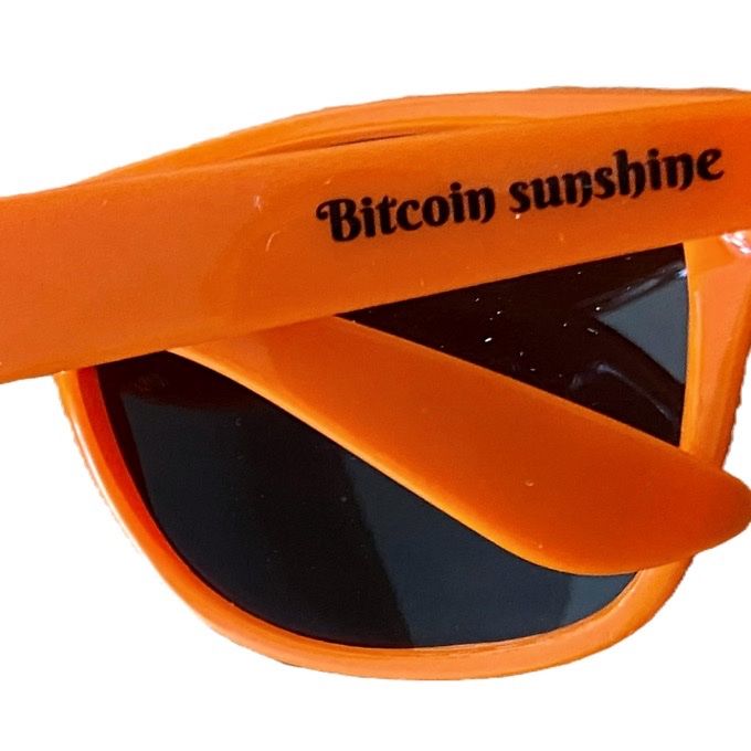 Occhiali & Lenti: 1 Bitcoin Sunshine Brille, Highlight in Orange oder in Weiß. – Nuovo (secondo la descrizione) da Altstätten SG venduto da Swiss-Bitcoin-House 3