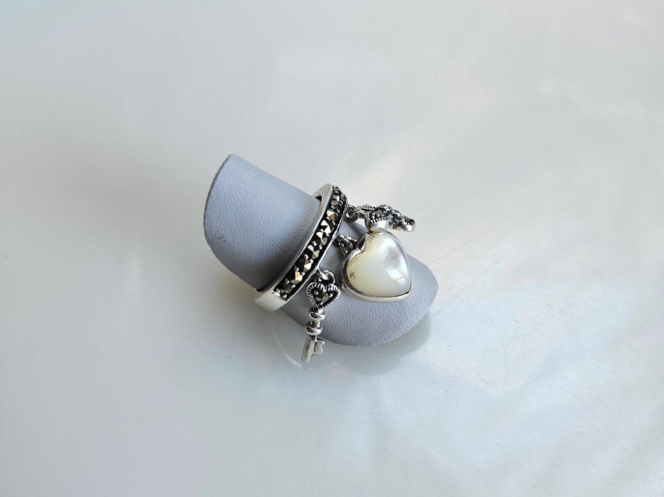 Anelli: Ring aus Silber mit Perlmutt Grösse 52 – Nuovo (secondo la descrizione) da Winterthur venduto da ste_tcx5 3