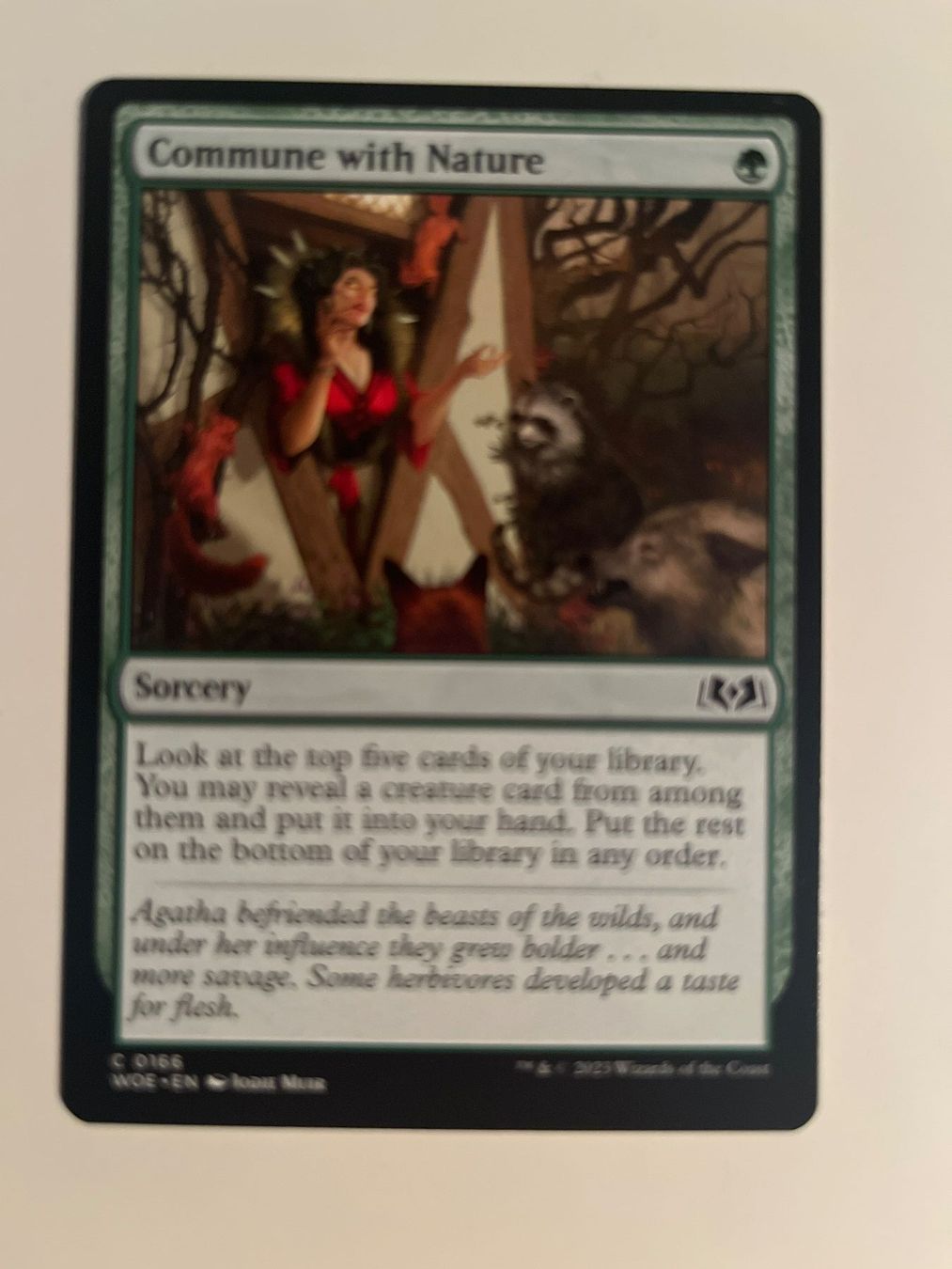 Magic The Gathering Carte collezionabili: 1 x Commune with Nature - Magic: The Gathering - MtG – Usato da Kriens venduto da Shadi1980