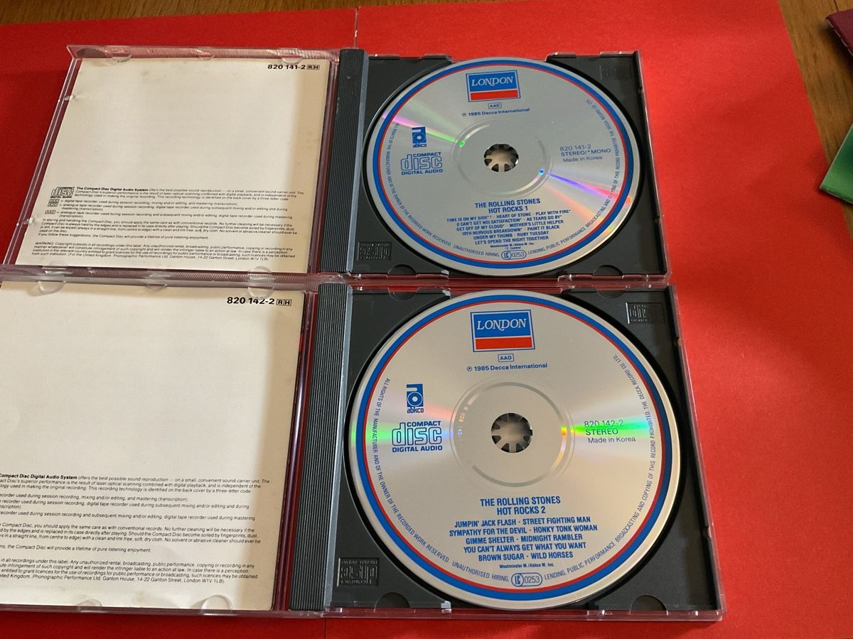 CDs: Rolling Stones - Hot Rocks 1+2 - CDs 1985 – Gebraucht aus Steinach von Quarkie 1
